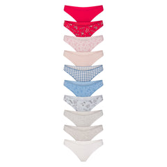 Lightweight Cotton Thong 10-pack