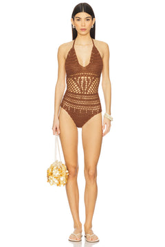 superdown Axella Sunsuit in Brown