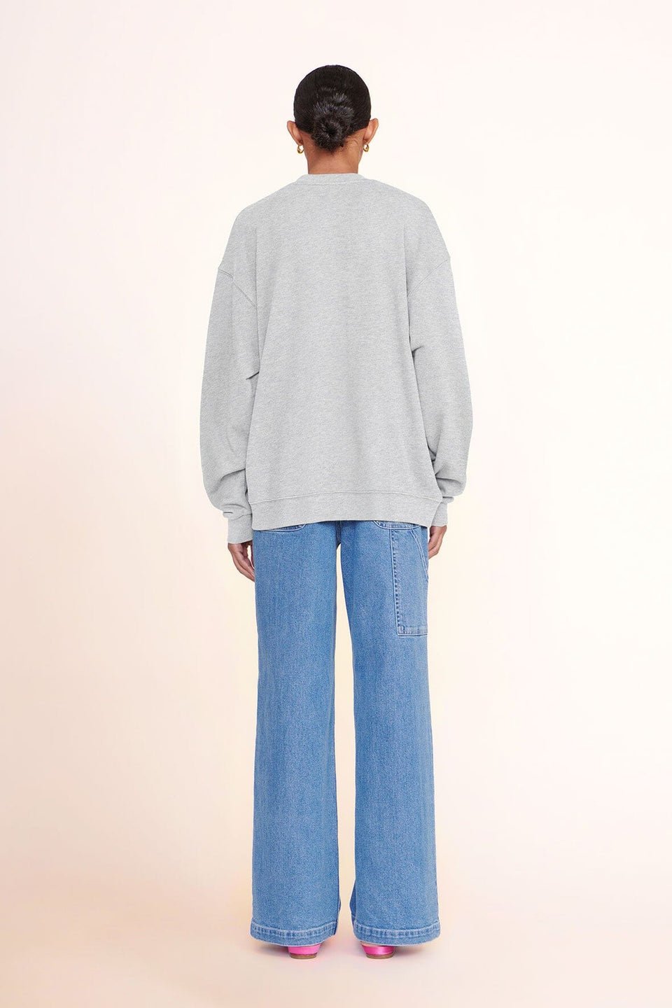 CUSTOM STAUD x C.BONZ OVERSIZED SWEATSHIRT GREY