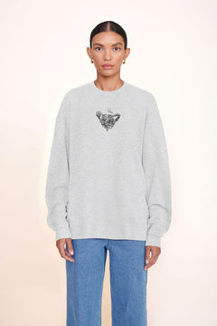 CUSTOM STAUD x C.BONZ OVERSIZED SWEATSHIRT GREY