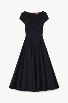 SHORT SLEEVE WELLS DRESS BLACK