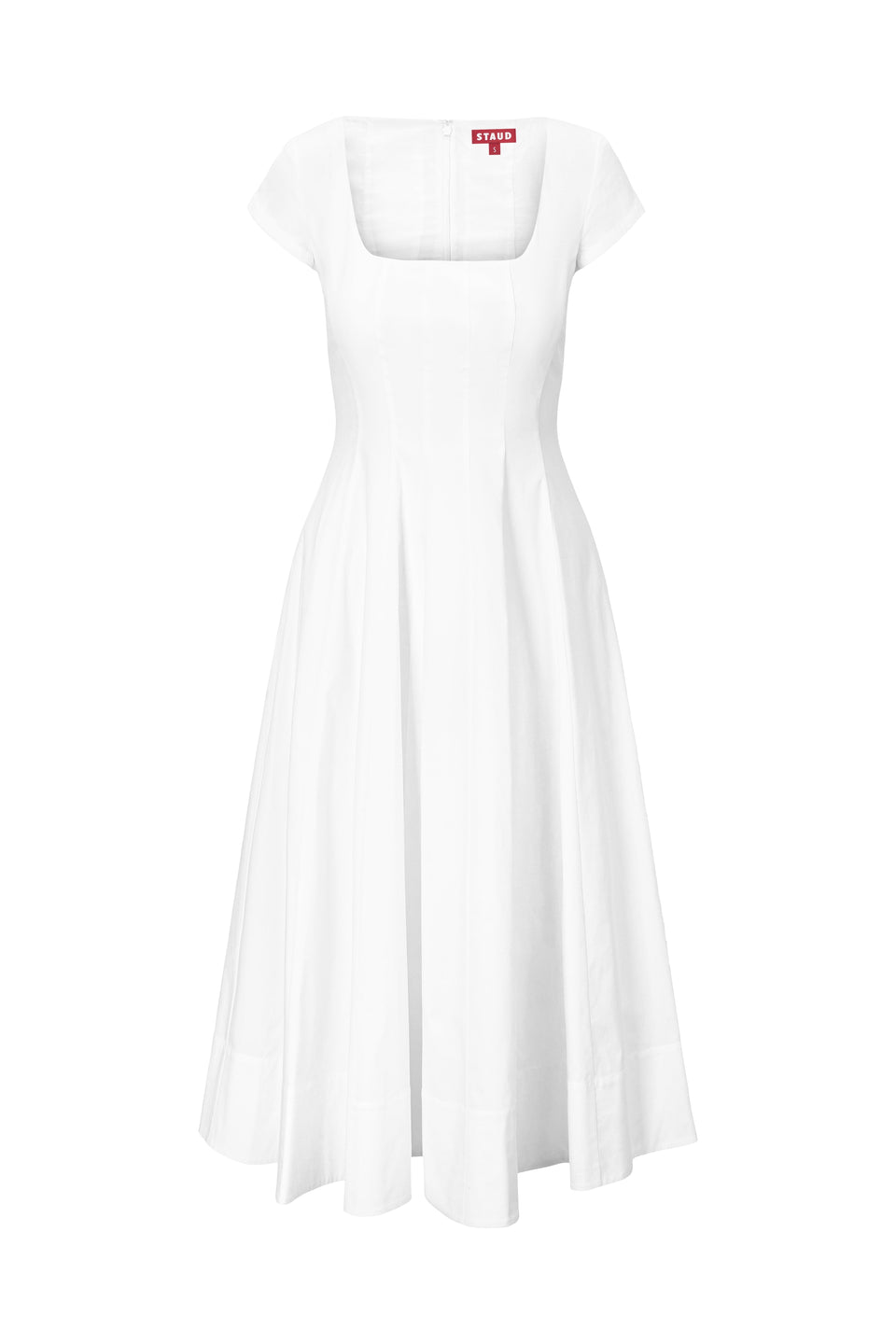 SHORT SLEEVE WELLS DRESS WHITE