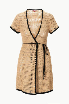 SPRITZ COVERUP DRESS NATURAL BLACK