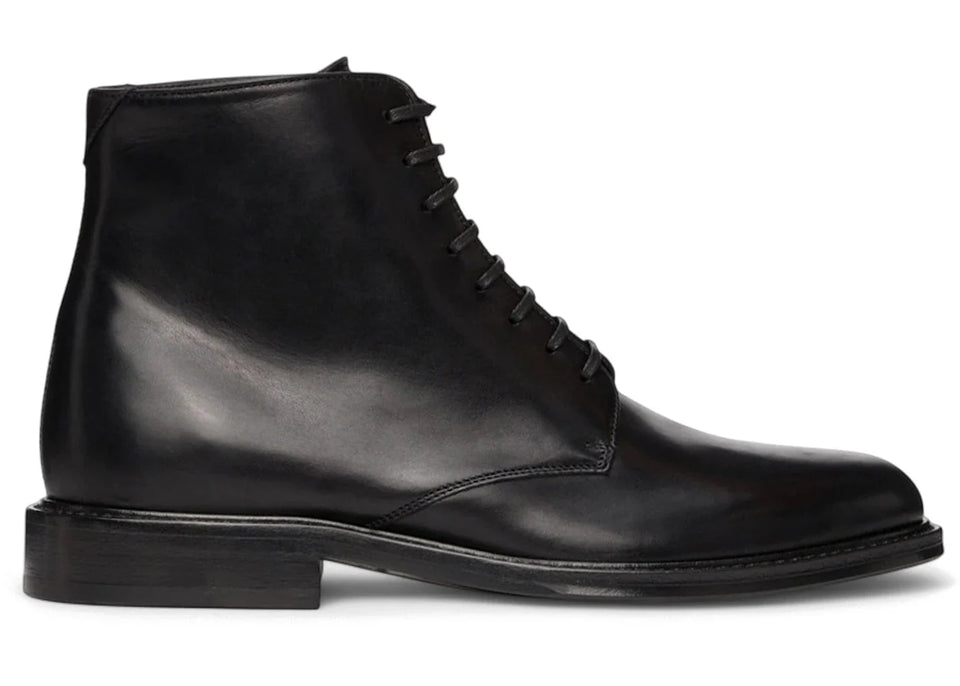 Saint Laurent Army 20 Lace Up Boot Black