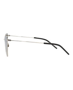 Saint Laurent Cat Eye-Frame Metal Sunglasses Silver Silver Silver (SL303JERRY-30007822-010)