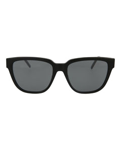 Saint Laurent Cat Eye Sunglasses Black/Black/Silver (SLM48S-30007876-003)