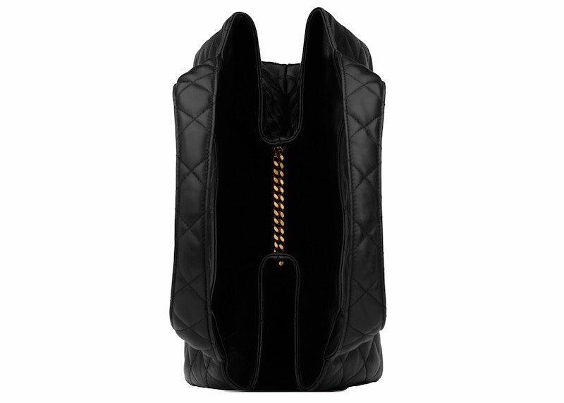 Saint Laurent Icare Maxi Shopping Bag Quilted Lambskin Black