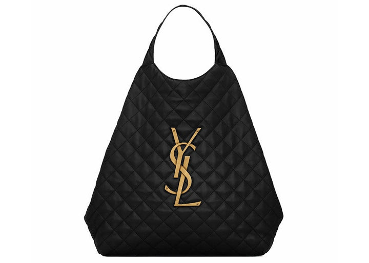 Saint Laurent Icare Maxi Shopping Bag Quilted Lambskin Black