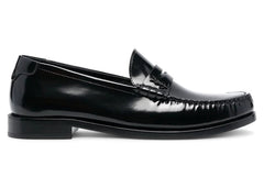 Saint Laurent Le Loafer Penny Slippers Nero Lucido