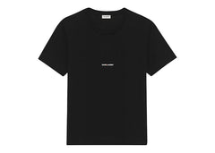 Saint Laurent Logo Rive Gauche T-Shirt Black/White