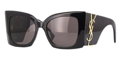 Saint Laurent Oversized Sunglasses Black/Black (SL-M119-BLAZE-001)