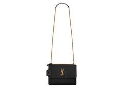 Saint Laurent Sunset Chain Bag Medium Noir