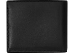 Saint Laurent Tiny Cassandre East/West Bifold Wallet In Shiny Leather Black