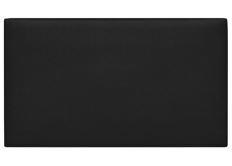Saint Laurent Uptown Pouch Grain de Poudre Embossed Black