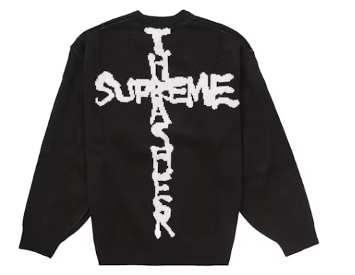 Supreme Thrasher Sweater (FW24) Black