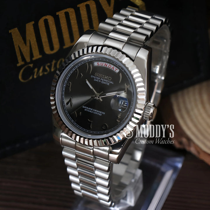 Seikojust Daydate Arabic Deep Grey