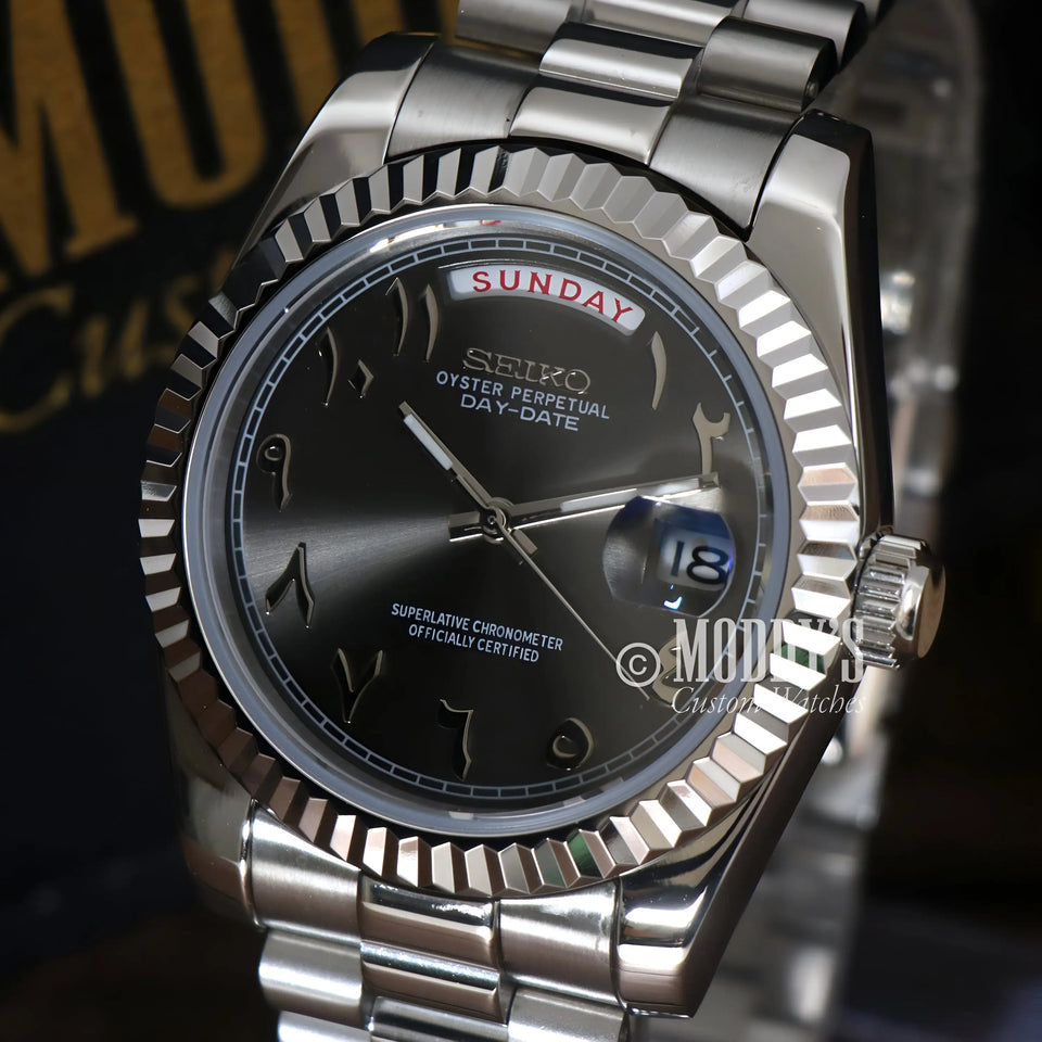 Seikojust Daydate Arabic Deep Grey