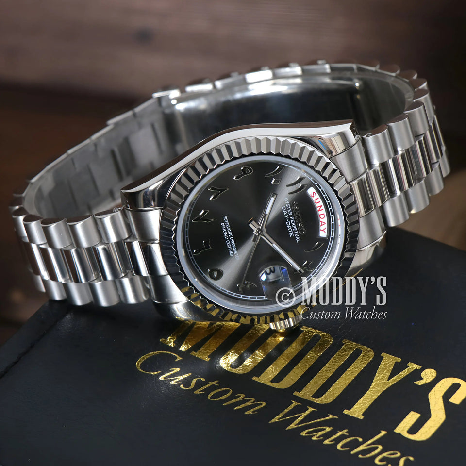 Seikojust Daydate Arabic Deep Grey