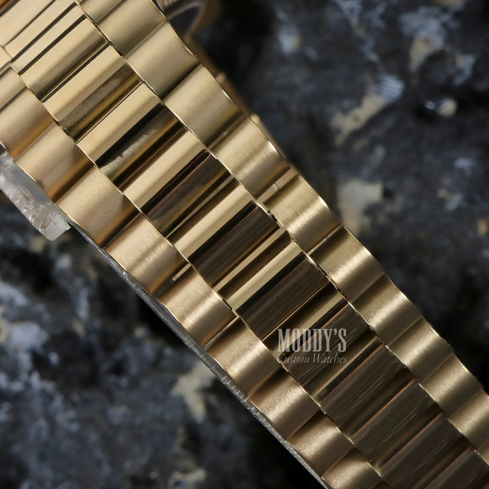 Seikojust Daydate Yellow Gold - White Arabic