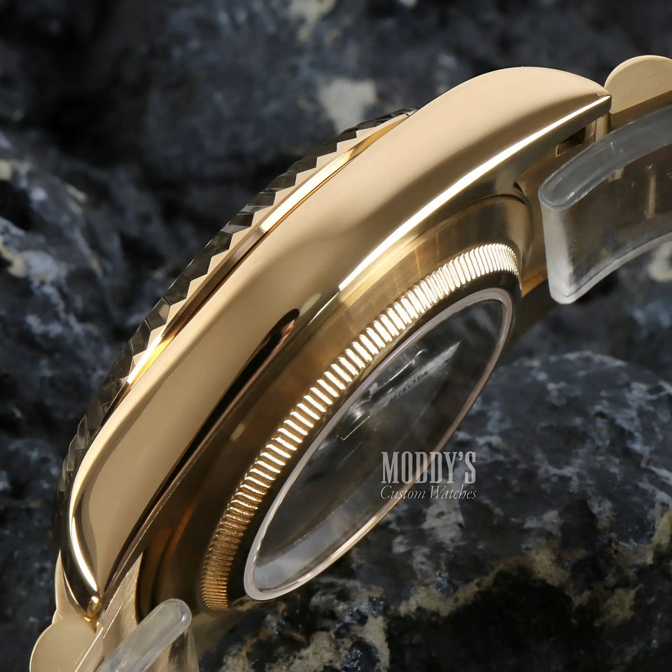 Seikojust Daydate Yellow Gold - White Arabic