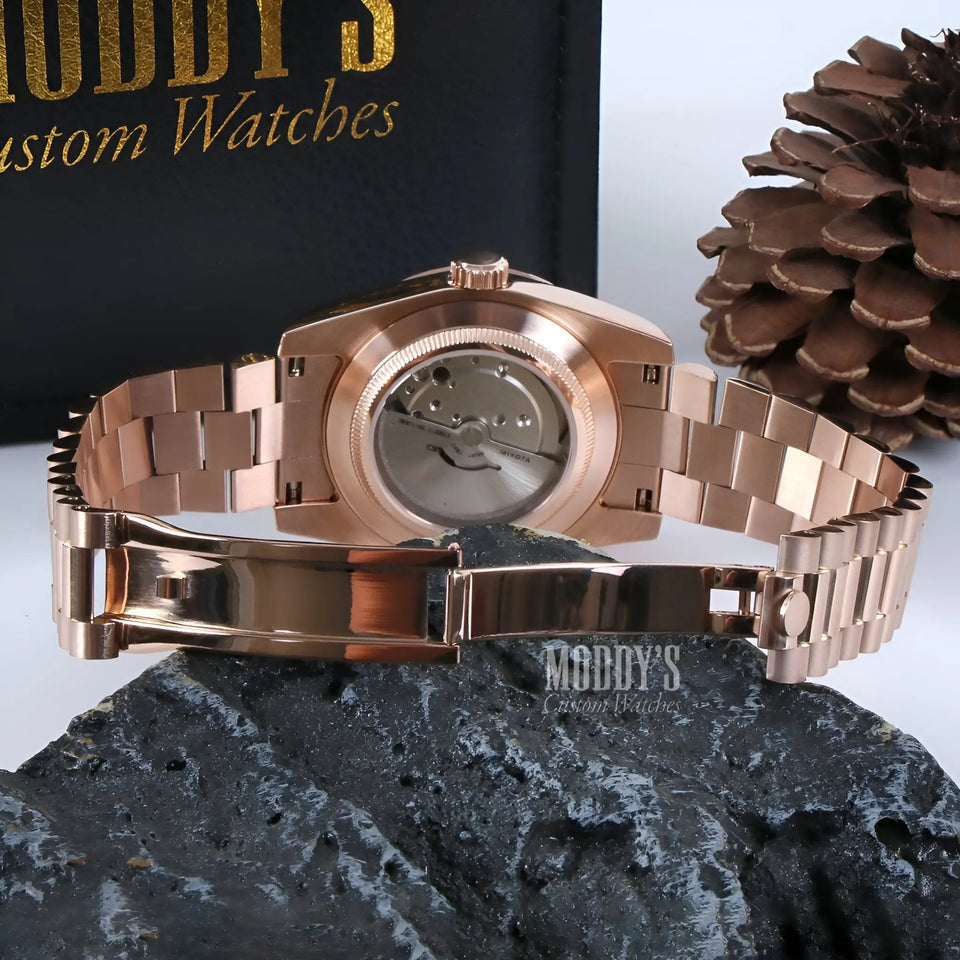 Seikojust Daydate Rose Gold Chocolate