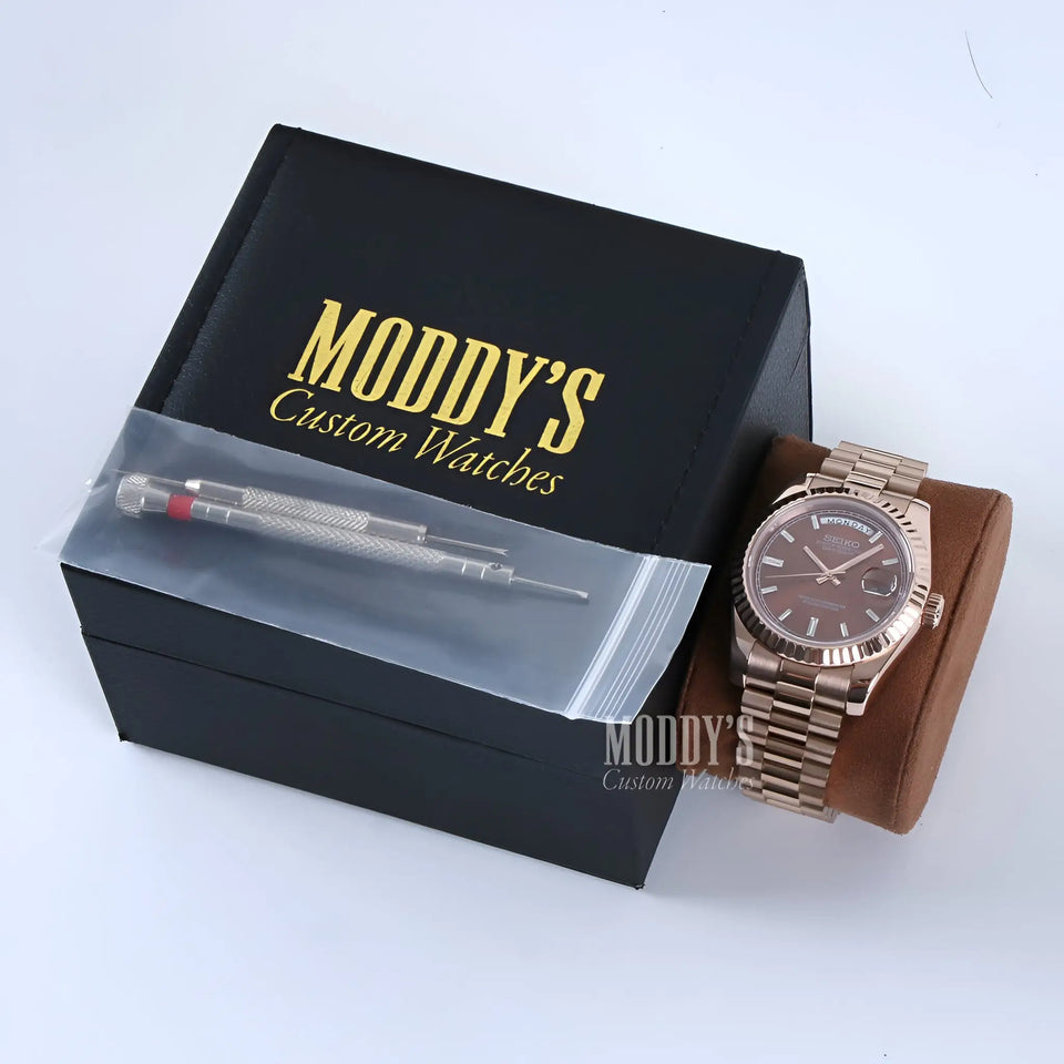 Seikojust Daydate Rose Gold Chocolate
