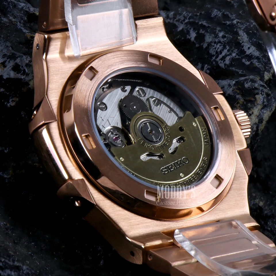 Nautiko Rose Gold Chocolate Open Heart