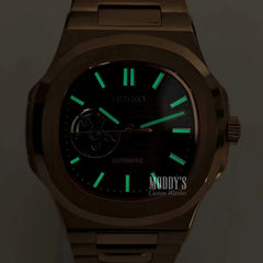 Nautiko Rose Gold Chocolate Open Heart