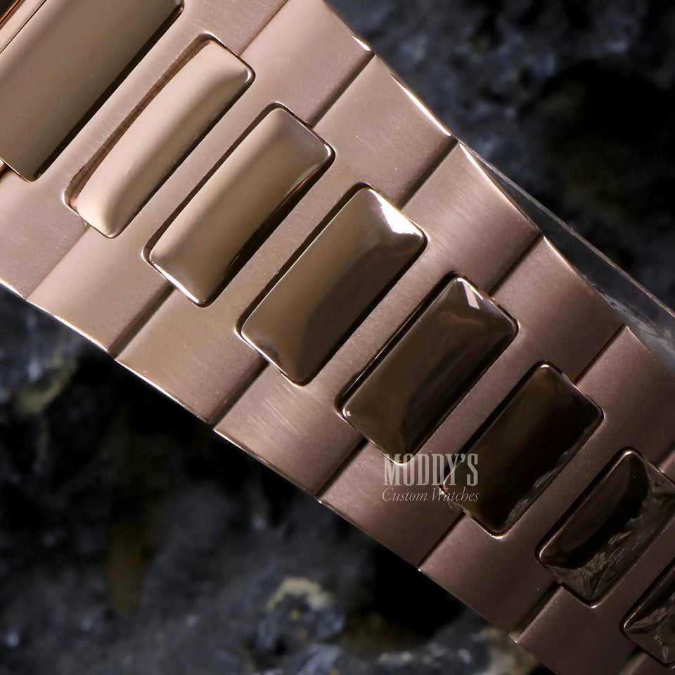 Nautiko Rose Gold Chocolate Open Heart