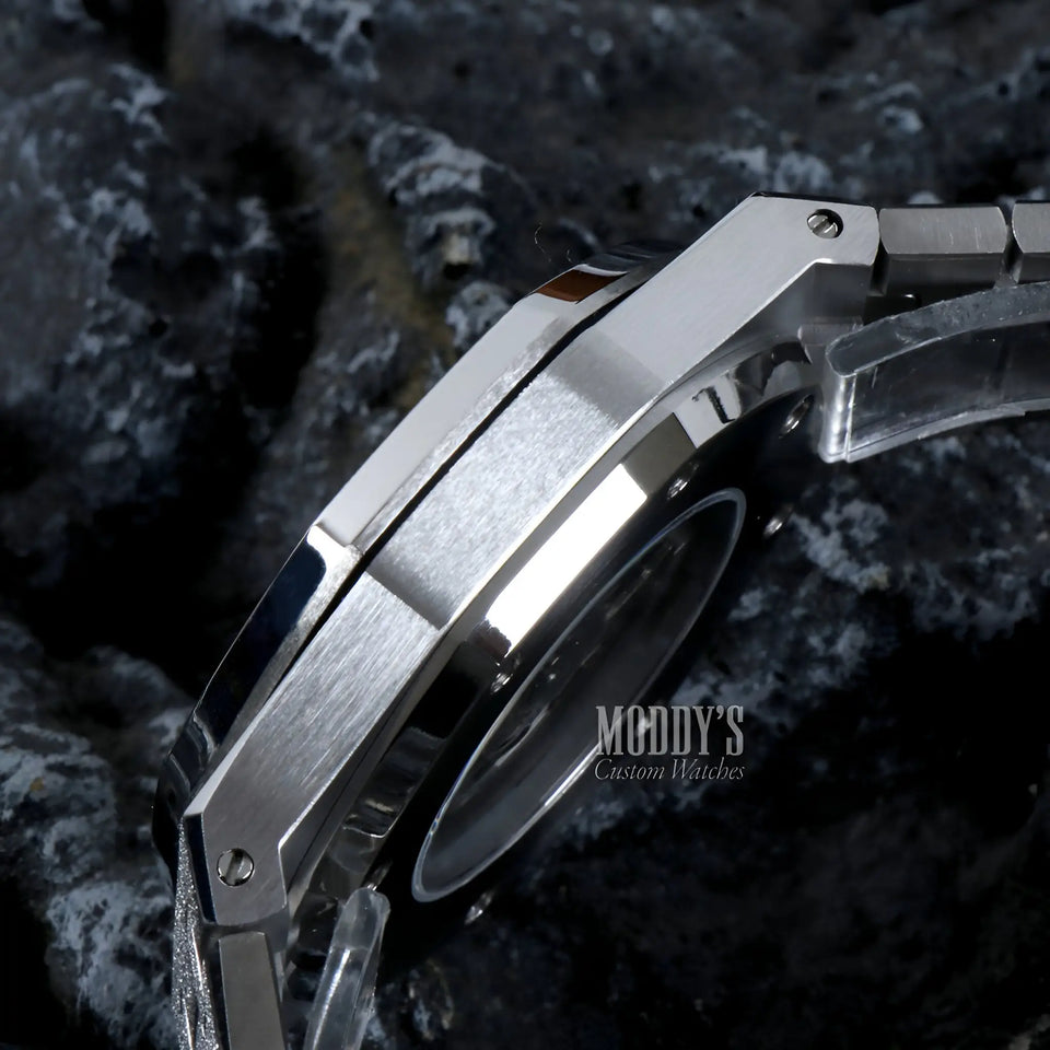 Royal Seikoak White Iced Out