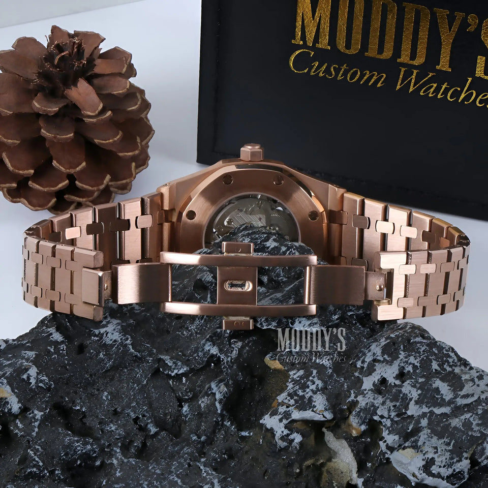 Royal Seikoak Rose Gold Skeleton