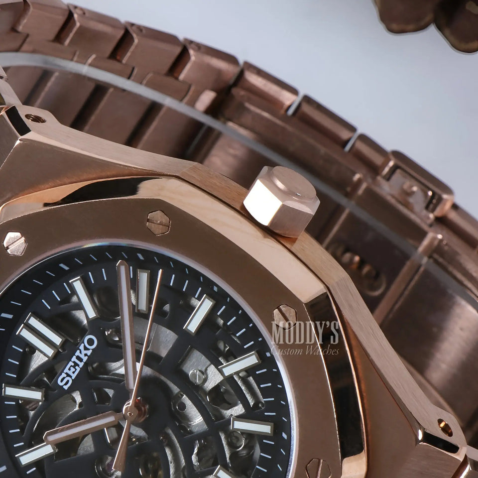 Royal Seikoak Rose Gold Skeleton