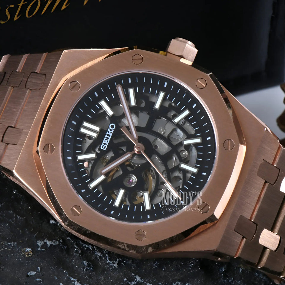 Royal Seikoak Rose Gold Skeleton