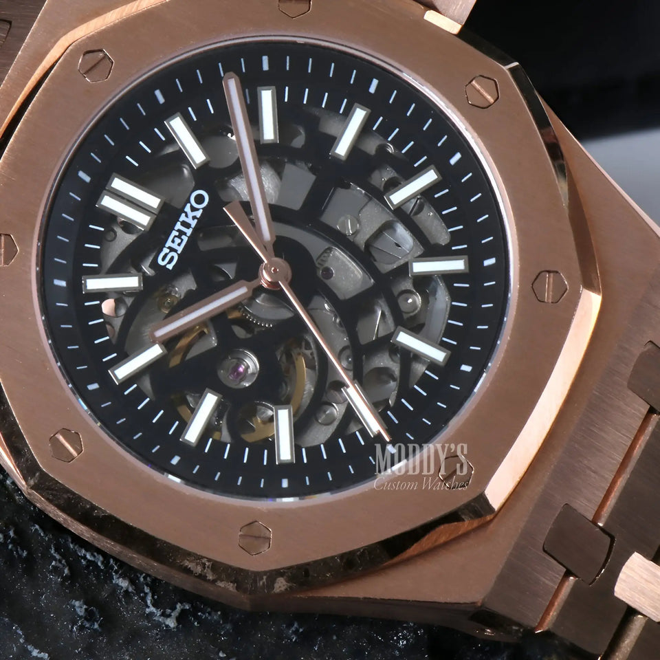 Royal Seikoak Rose Gold Skeleton