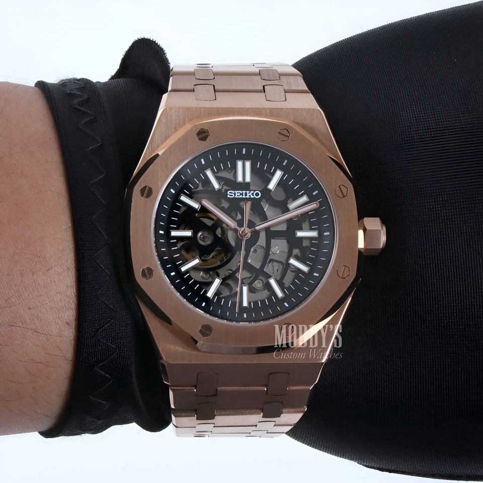 Royal Seikoak Rose Gold Skeleton