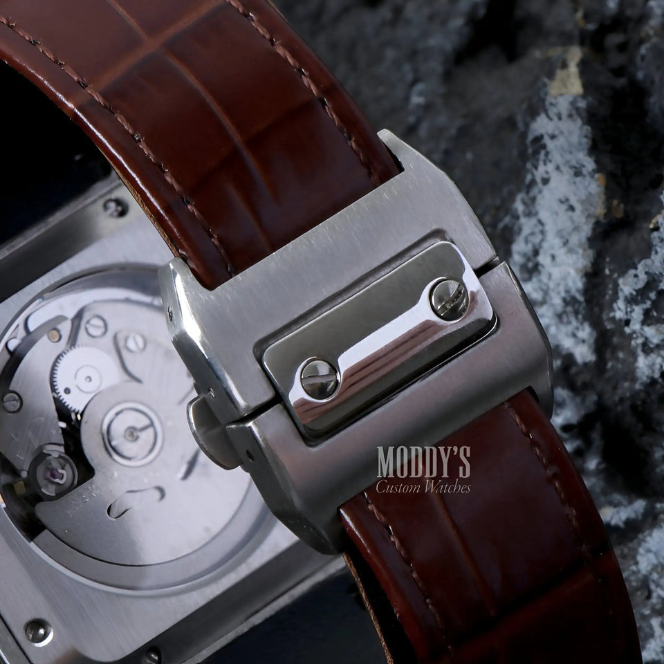 Santeiko White Brown Leather