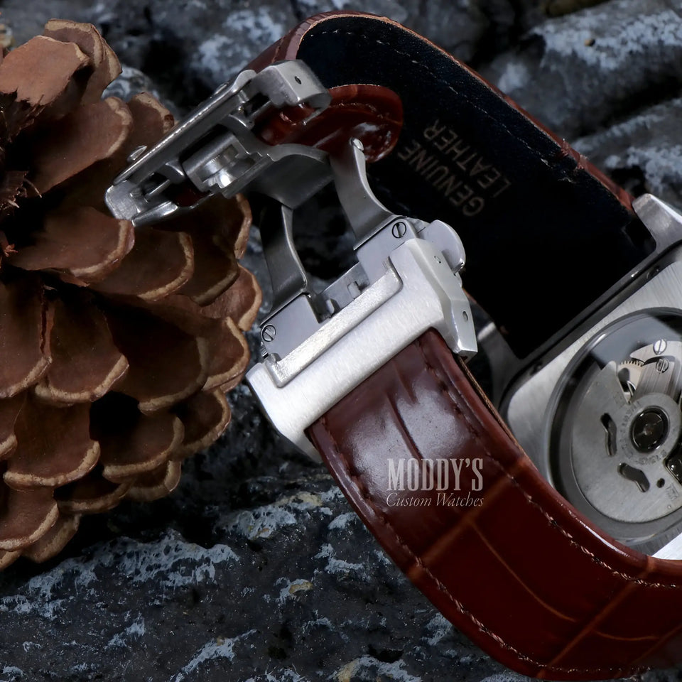 Santeiko White Brown Leather