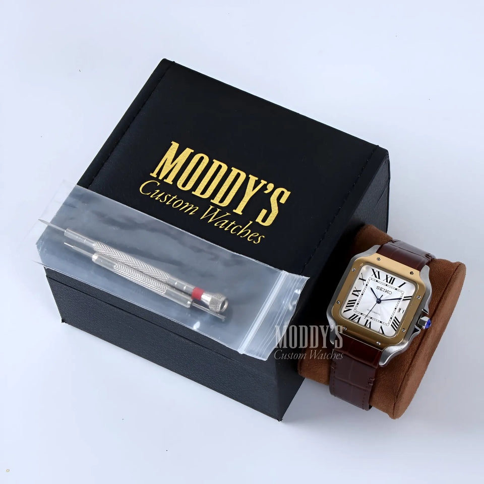 Santeiko White Brown Leather