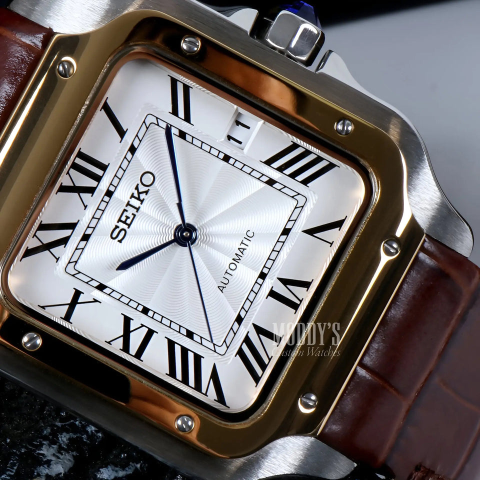 Santeiko White Brown Leather