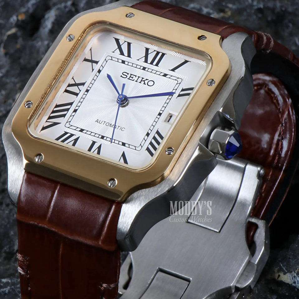 Santeiko White Brown Leather