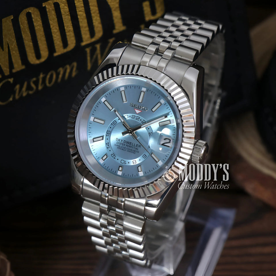 Seikojust Sky Dweller Ice Blue