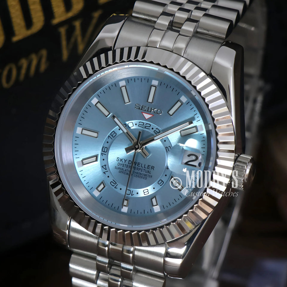 Seikojust Sky Dweller Ice Blue
