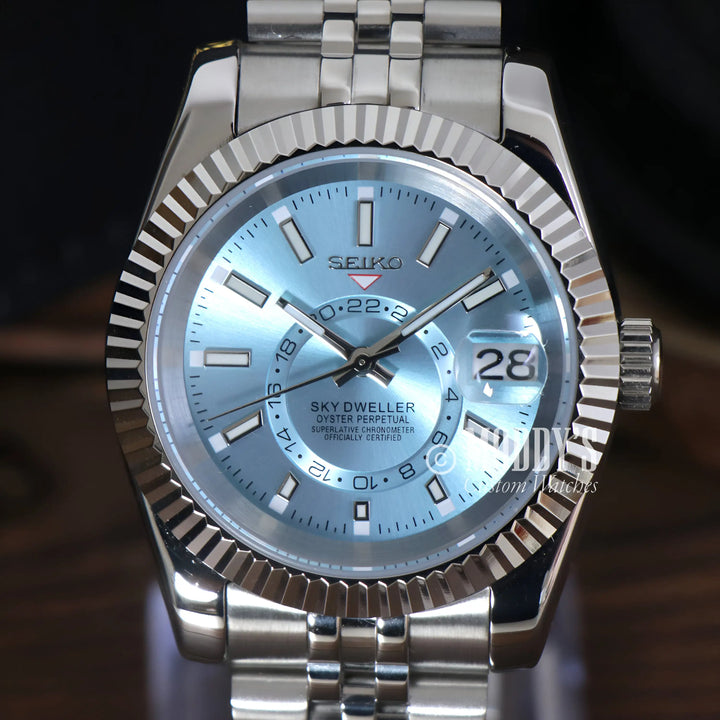 Seikojust Sky Dweller Ice Blue