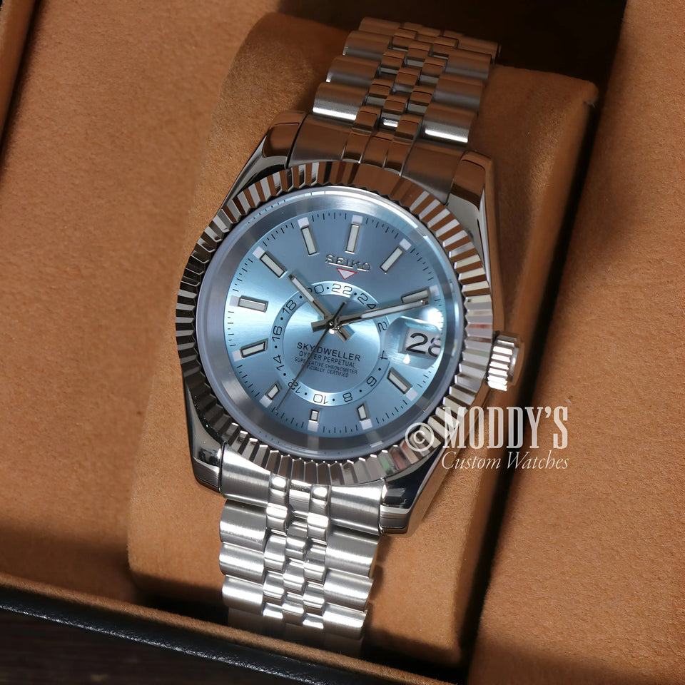 Seikojust Sky Dweller Ice Blue