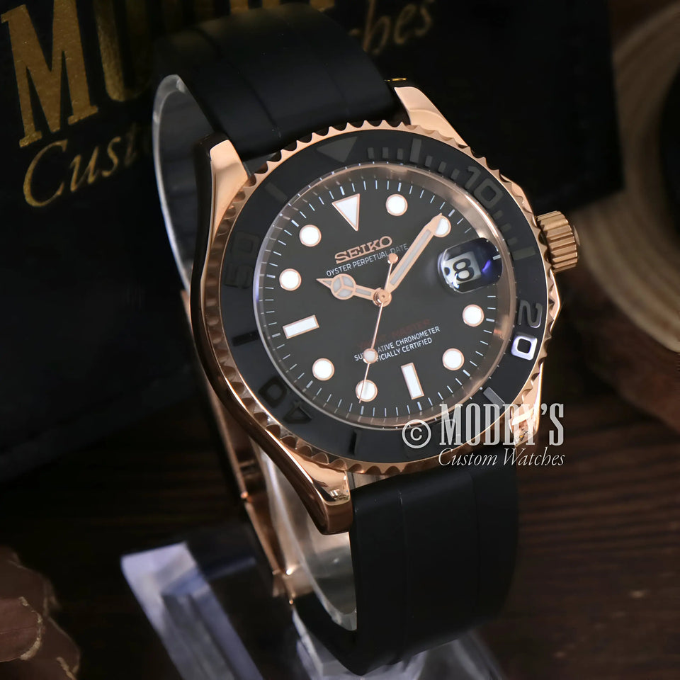 Seikomariner Rose Gold - Black