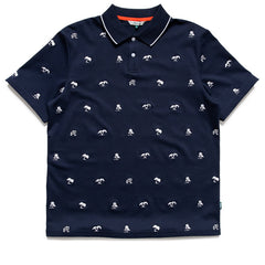 Malbon Golf x Torrey Pines Polo - Baritone Blue