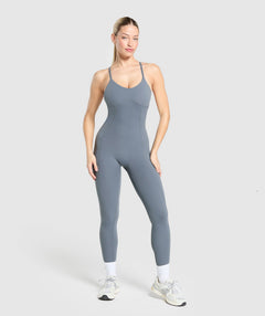 Gymshark Strappy All In One - Iron Blue