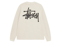 Stussy Raglan Thermal L/S Crew Bone