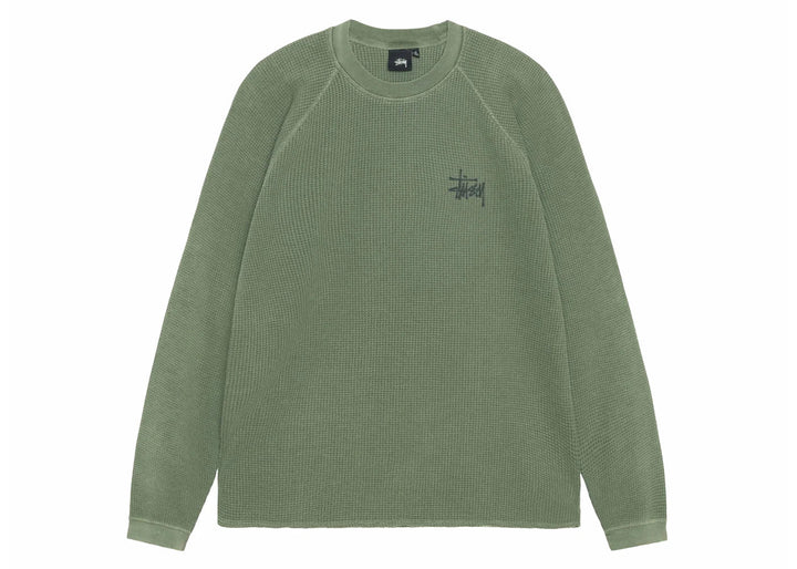 Stussy Raglan Thermal L/S Crew Pine
