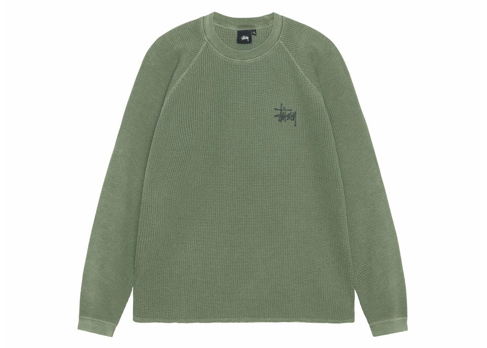 Stussy Raglan Thermal L/S Crew Pine